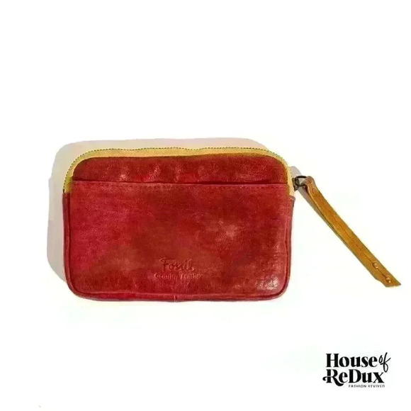 Fossil Leather Zipper Pouch - Picture 3 of 3